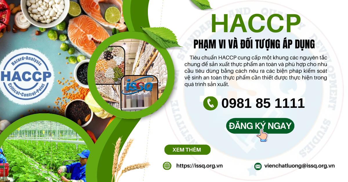Chứng nhận HACCP Hệ thống phân tích mối nguy và điểm kiểm soát tới hạn